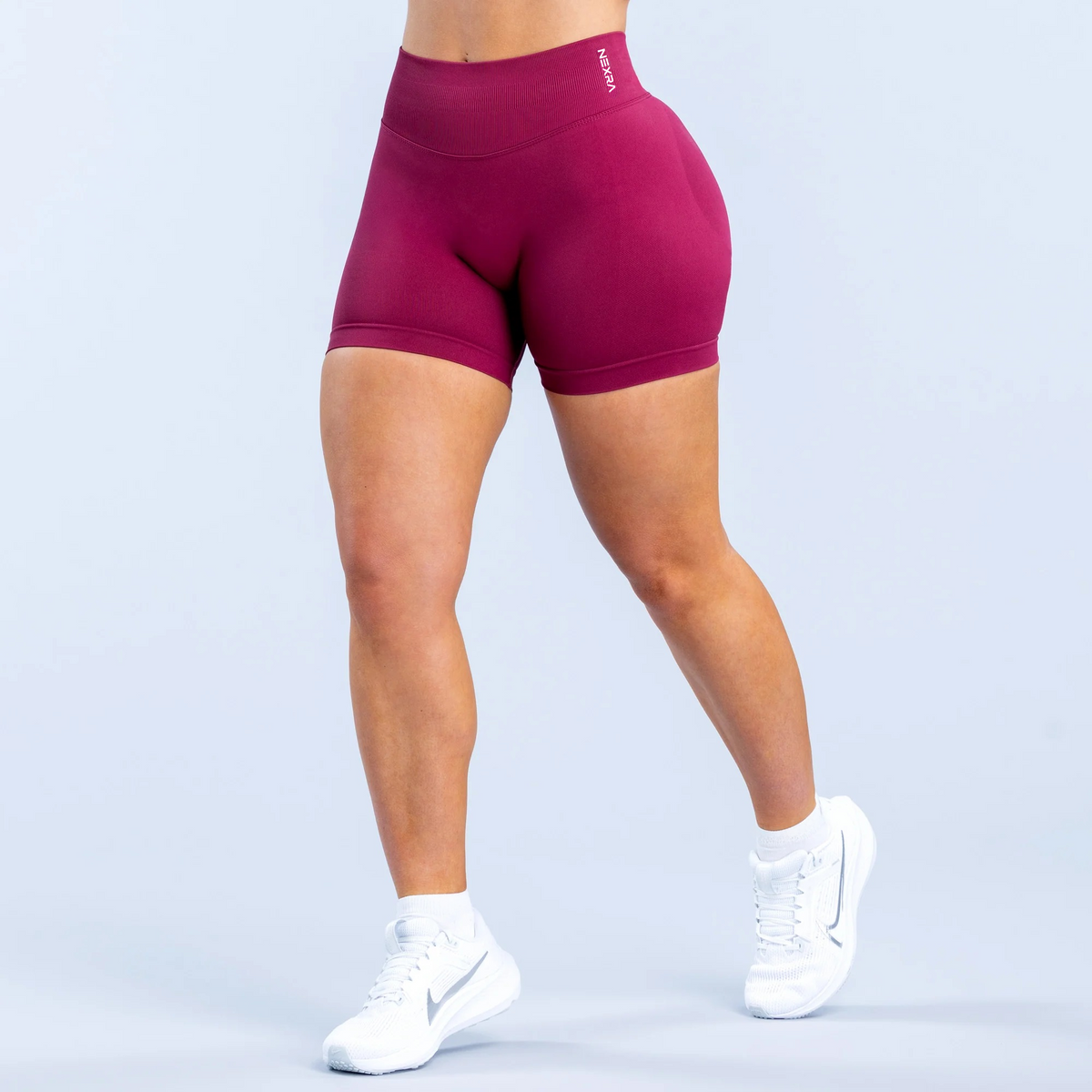 NEXRA Impact Shorts in Berry Red