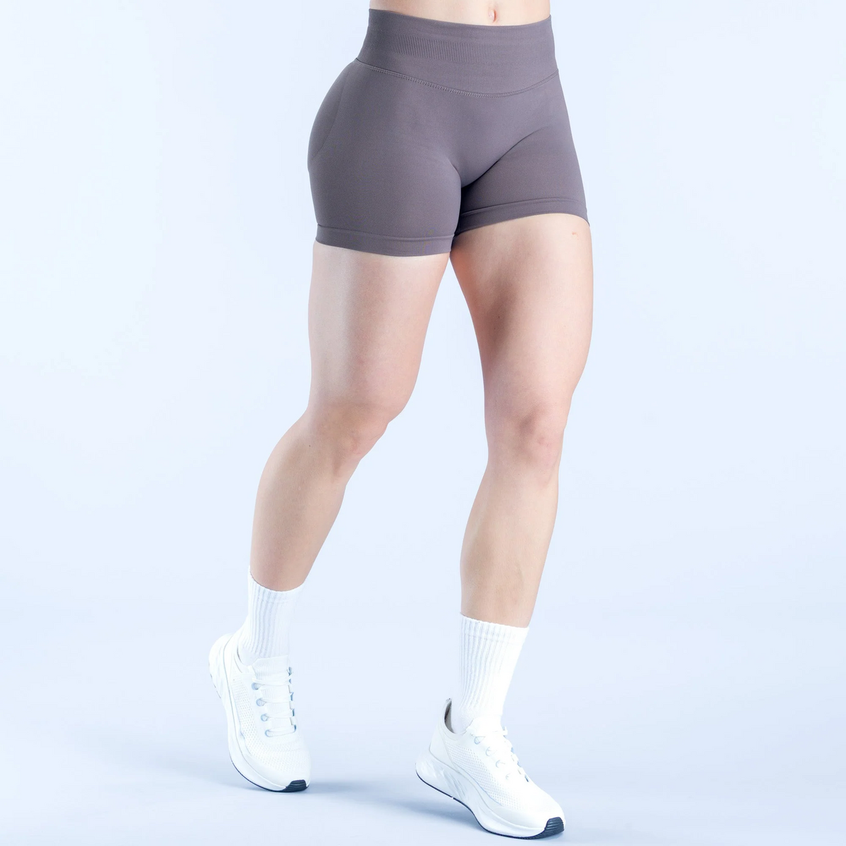 NEXRA Impact Shorts in Grey Mauve