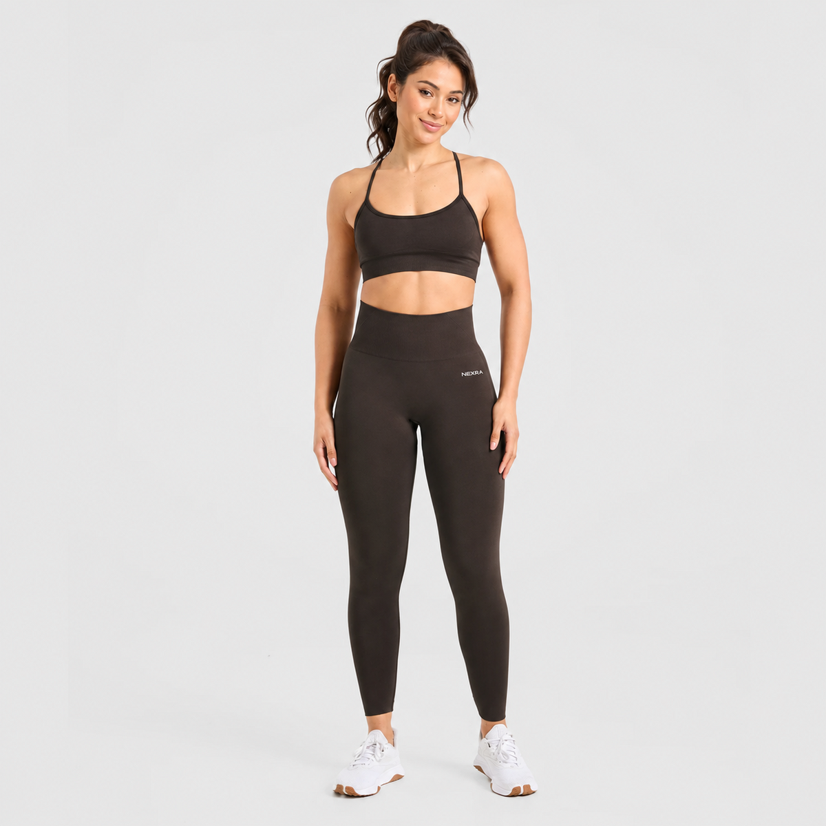 NEXRA Ascend Leggings in Dark Truffle