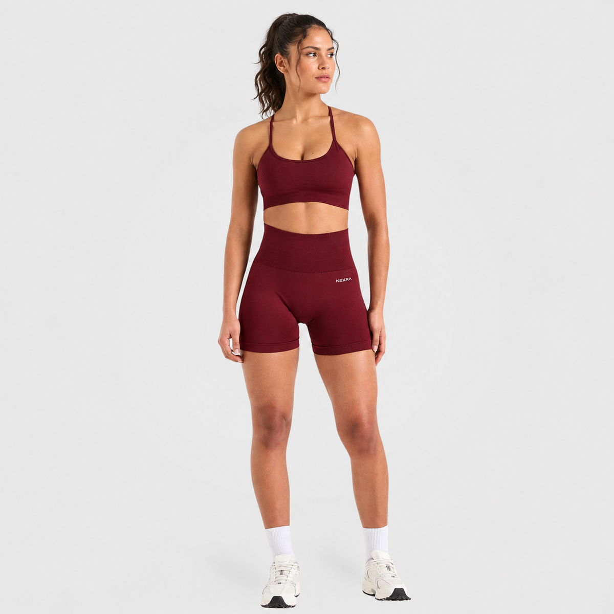 NEXRA Ascend Shorts in Bordeaux