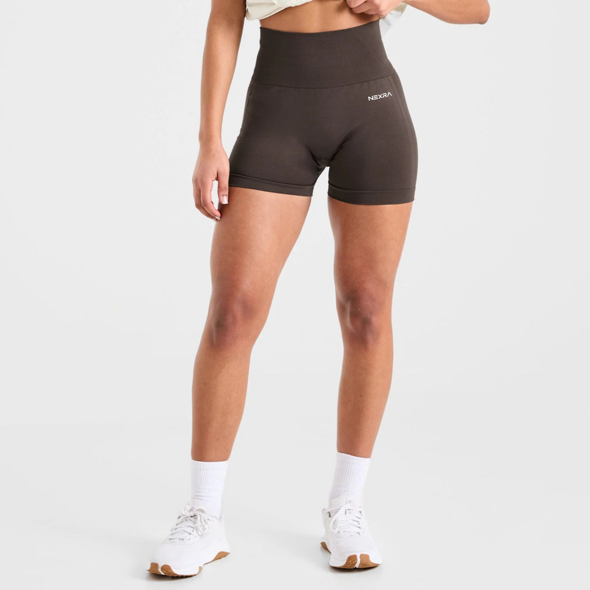 NEXRA Ascend Shorts in Dark Truffle