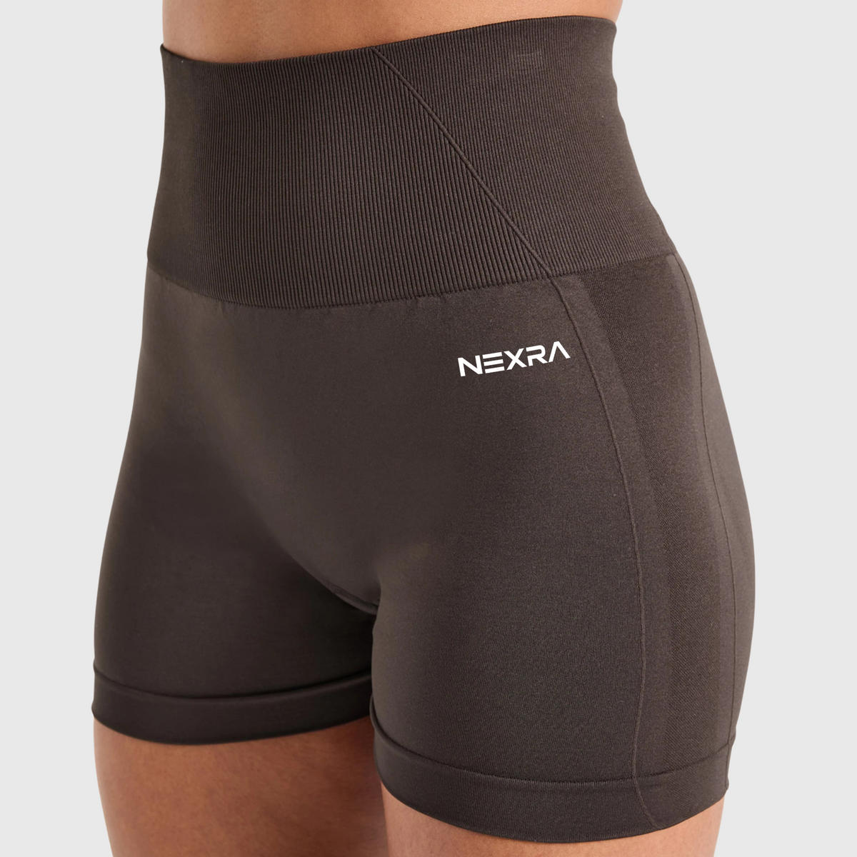 NEXRA Ascend Shorts in Dark Truffle