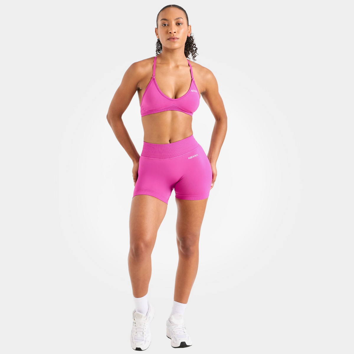 NEXRA Evolve Shorts in Berry Pink