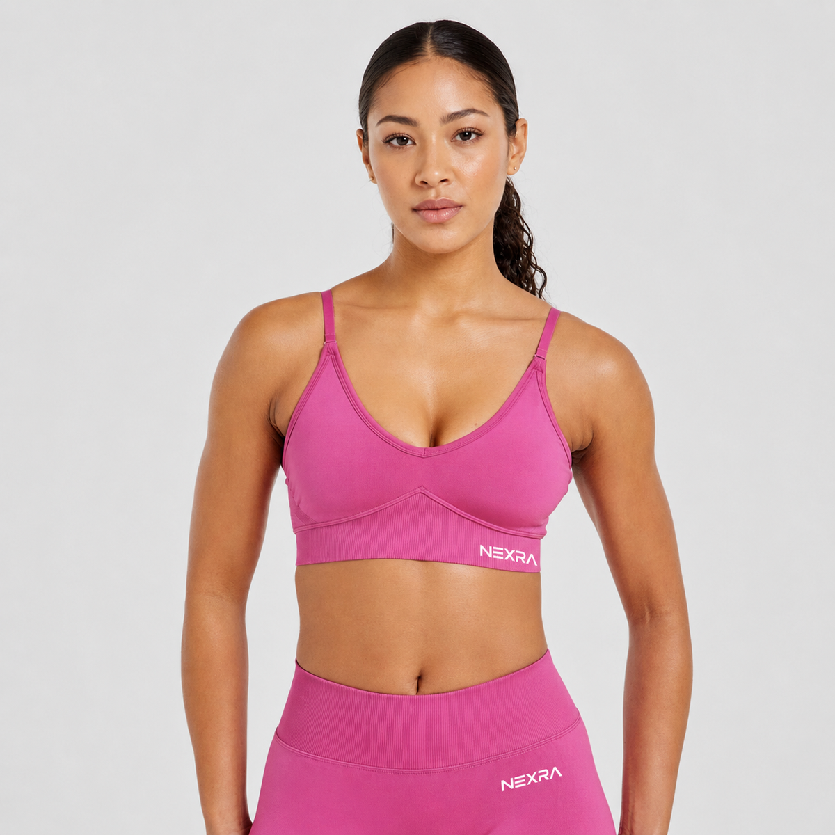 NEXRA Evolve Sports Bra in Berry Pink