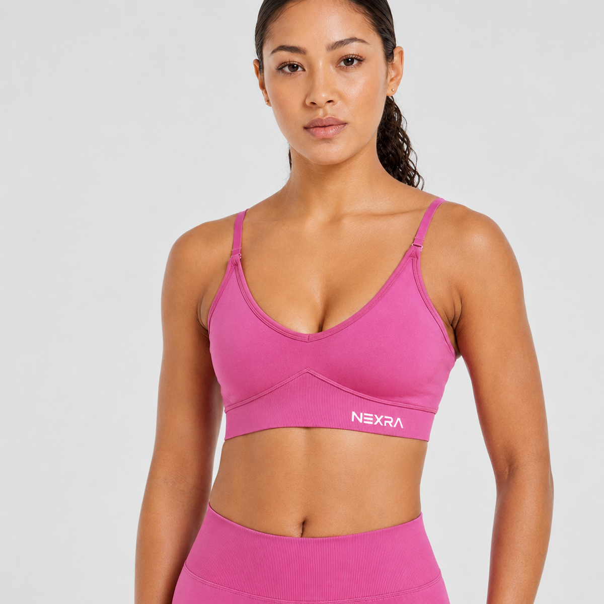 NEXRA Evolve Sports Bra in Berry Pink