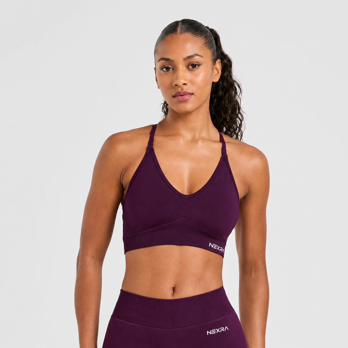 NEXRA Evolve Sports Bra in MulBerry