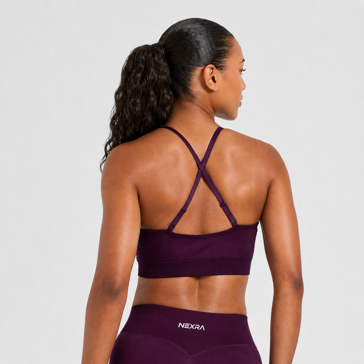 NEXRA Evolve Sports Bra in MulBerry