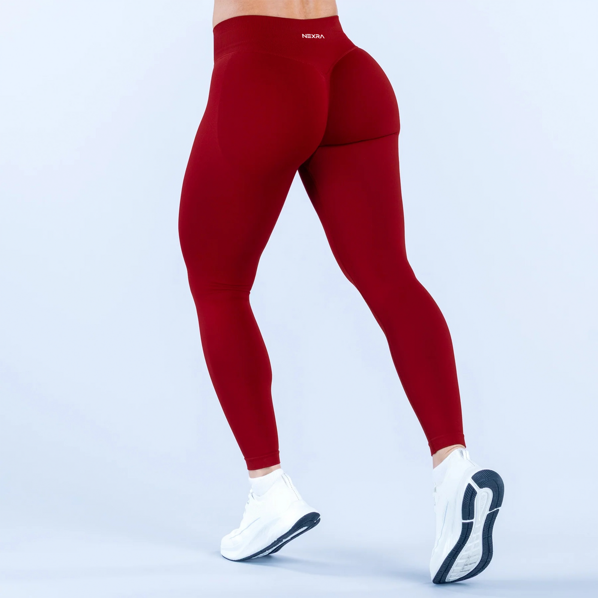 NEXRA Impact Leggings in Deep Red