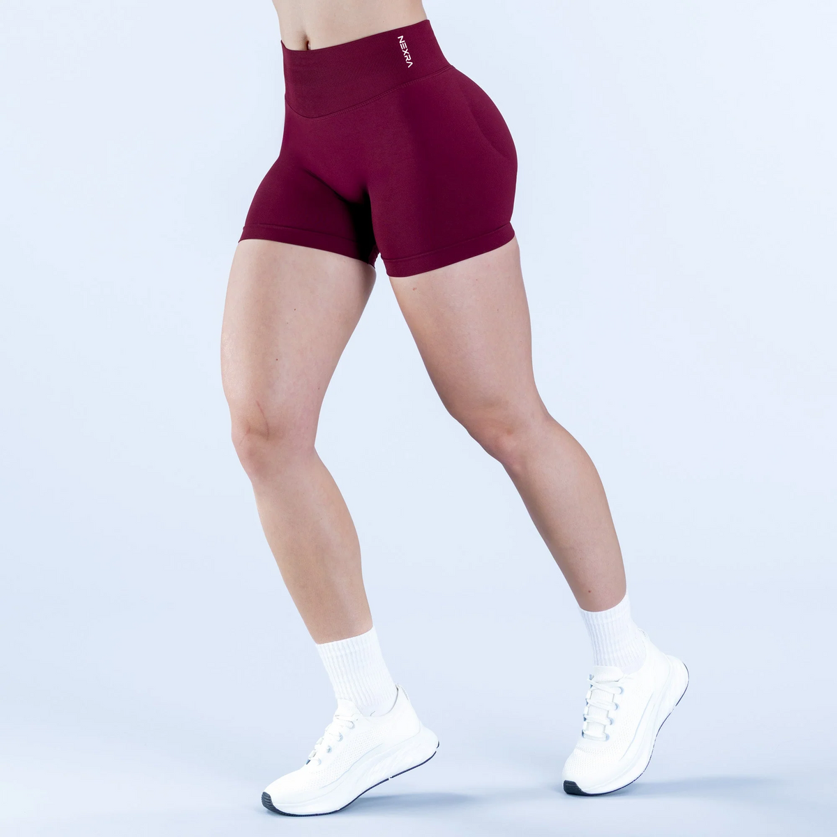 NEXRA Impact Shorts in Burgundy