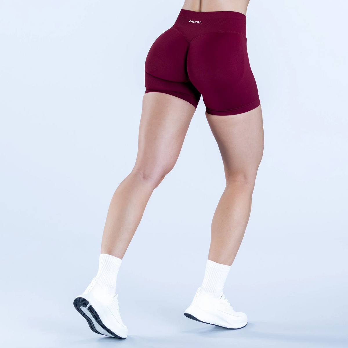 NEXRA Impact Shorts in Burgundy