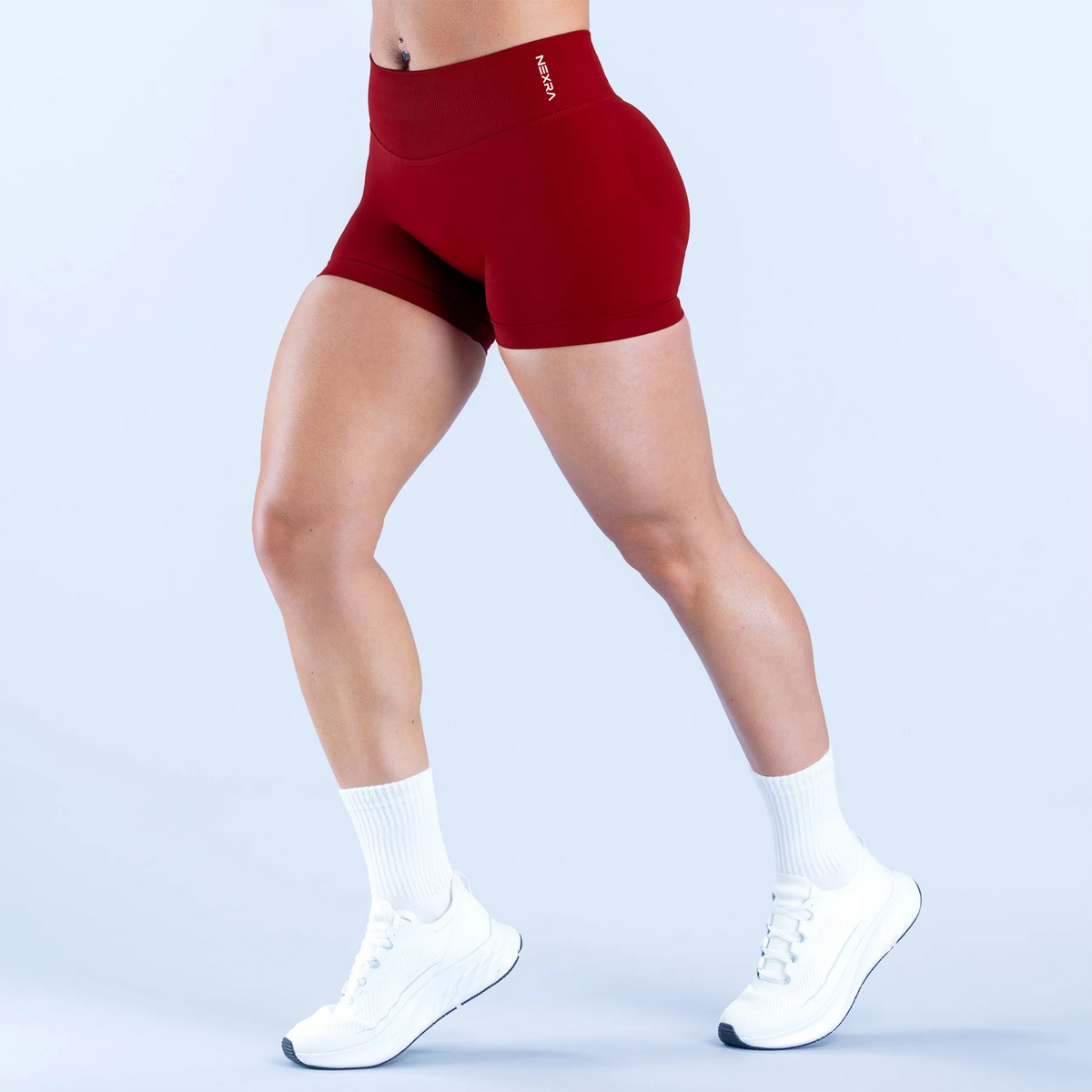 NEXRA Impact Shorts in Deep Red