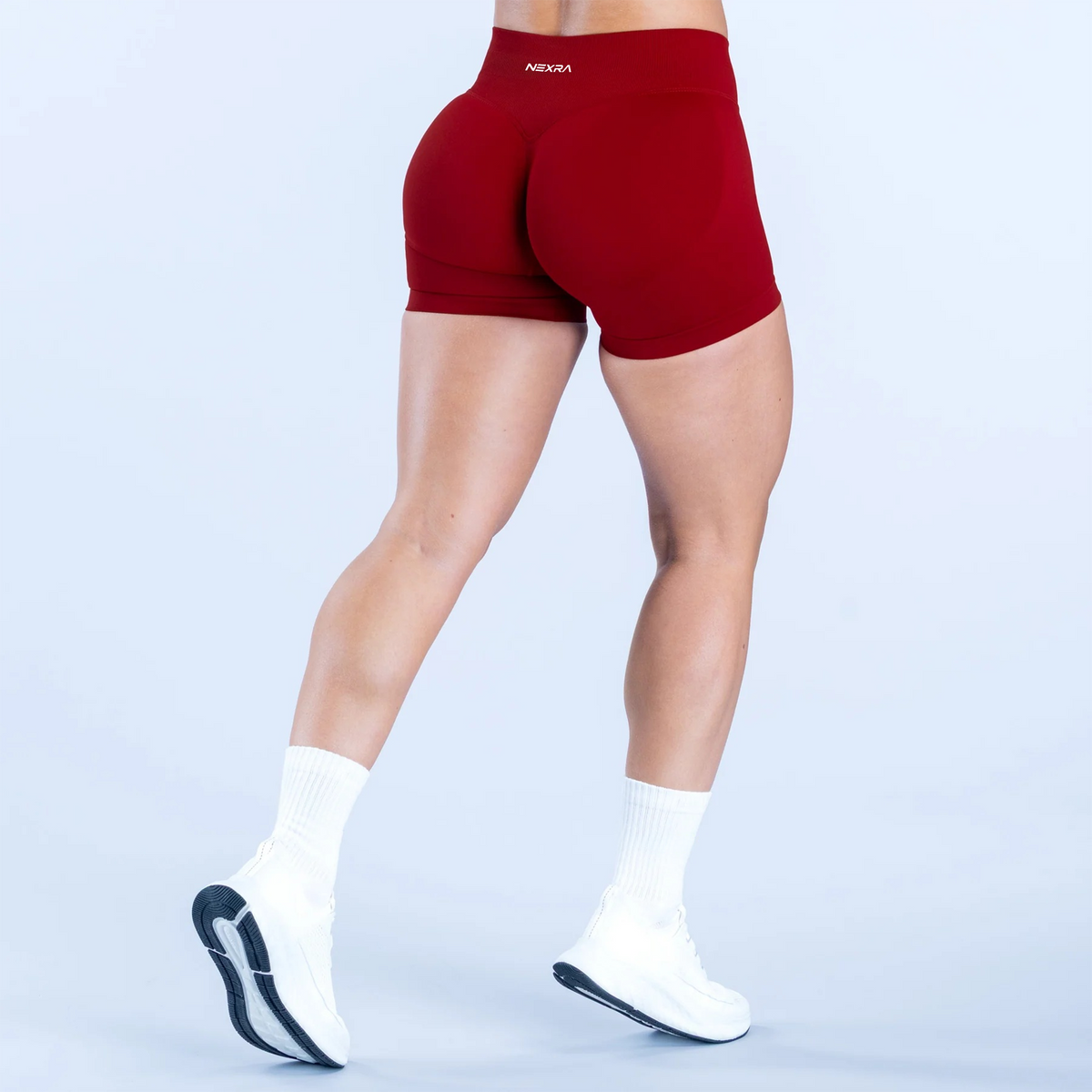 NEXRA Impact Shorts in Deep Red