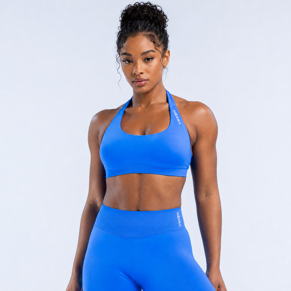 NEXRA Impact Sports Bra in Bright Blue