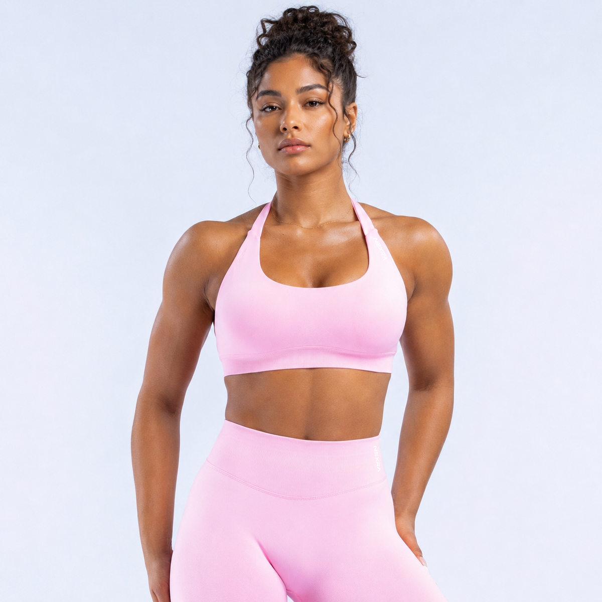 NEXRA Impact Sports Bra in Light Pink