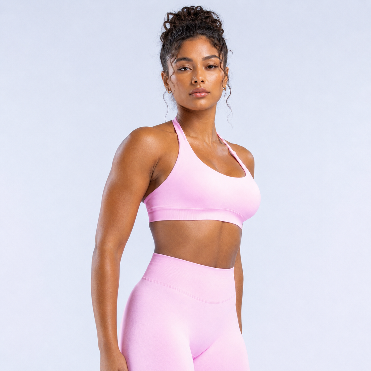 NEXRA Impact Sports Bra in Light Pink