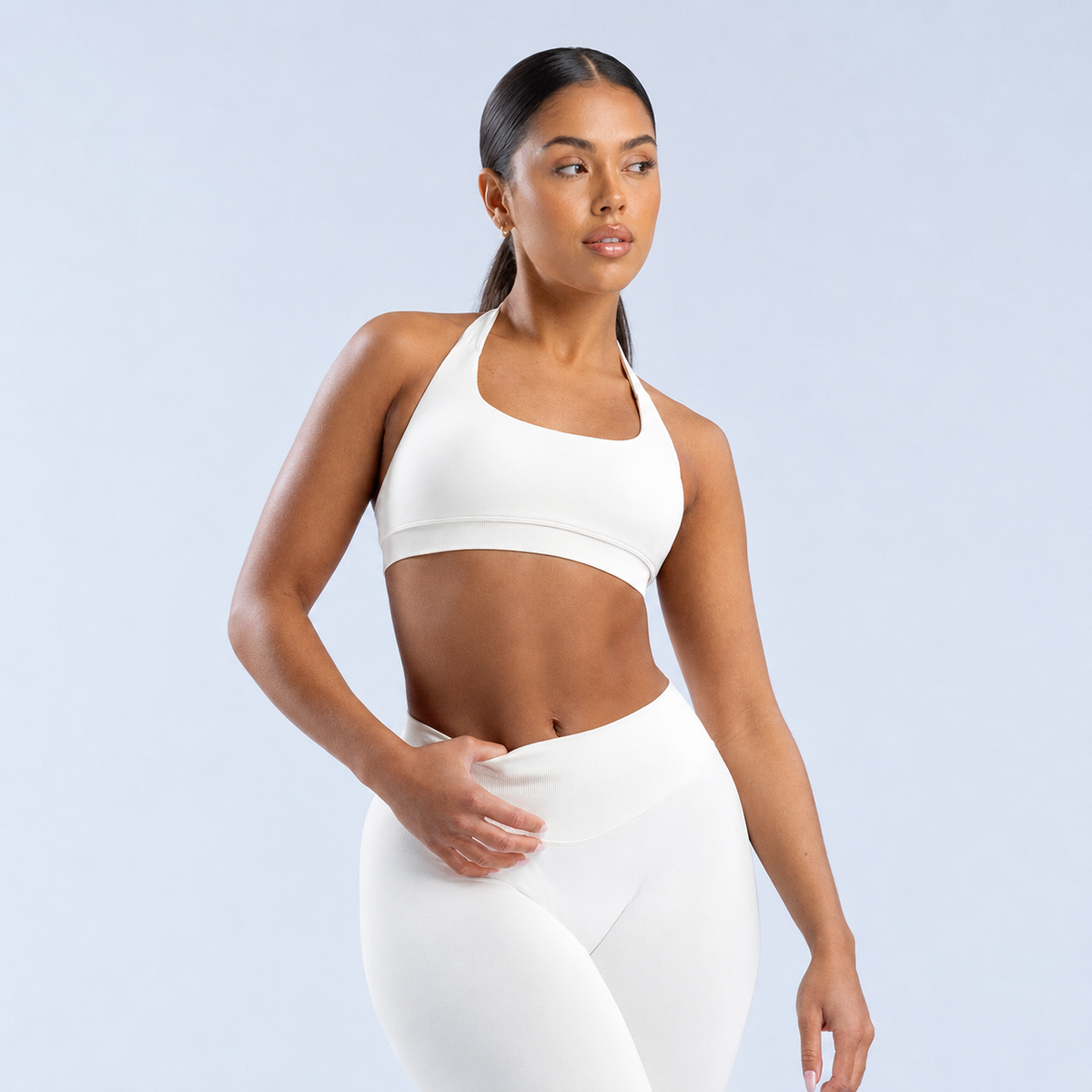 NEXRA Impact Sports Bra in White