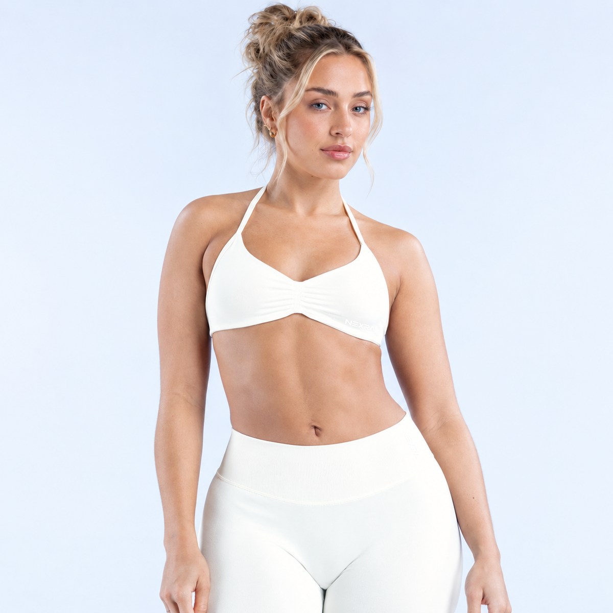 NEXRA Impact Strappy Bra in White